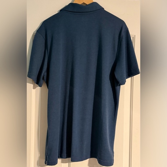 The North Face FlashDry Polo Shirt Men’s XL Blue Performance Short Sleeve - Picture 2 of 13